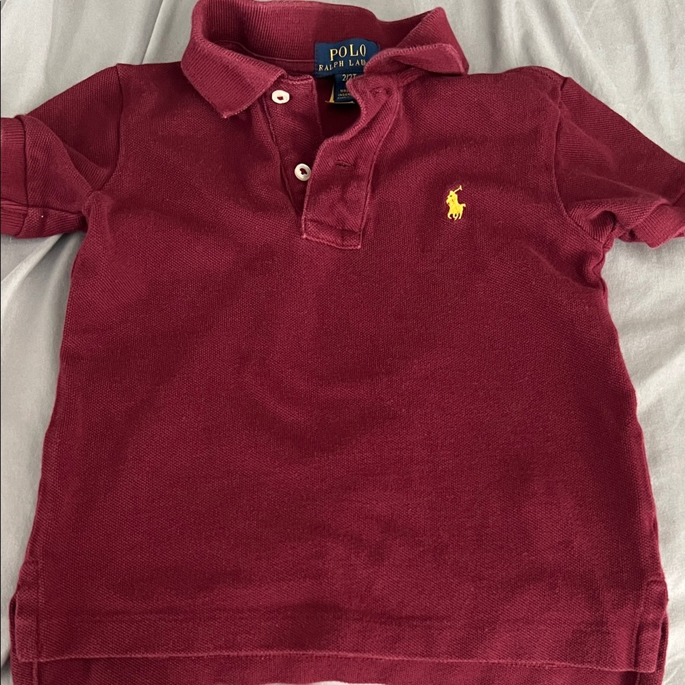 Polo by Ralph Lauren Kids Maroon Polo Shirt